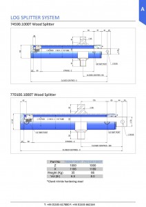 13 wood splitter cylinders