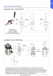 14 log splitter and pump