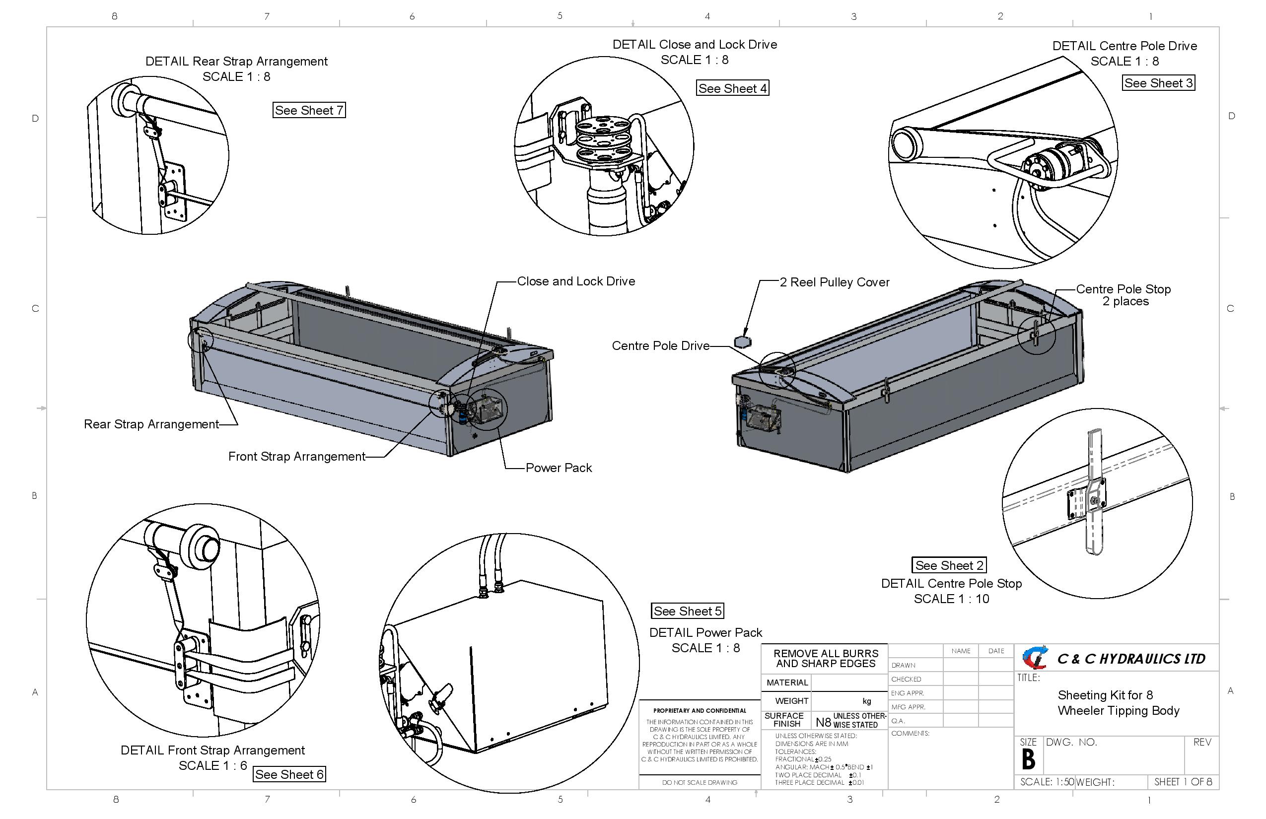 Sheeting Kit for 8 Wheeler Tipping Body rev.B page 001