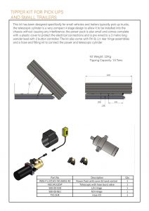 Tipper kit data sheet page 001