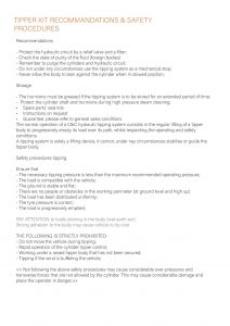 Tipper recommendations and safety page 001 1