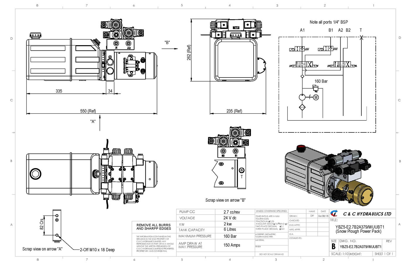 snow plough power pack